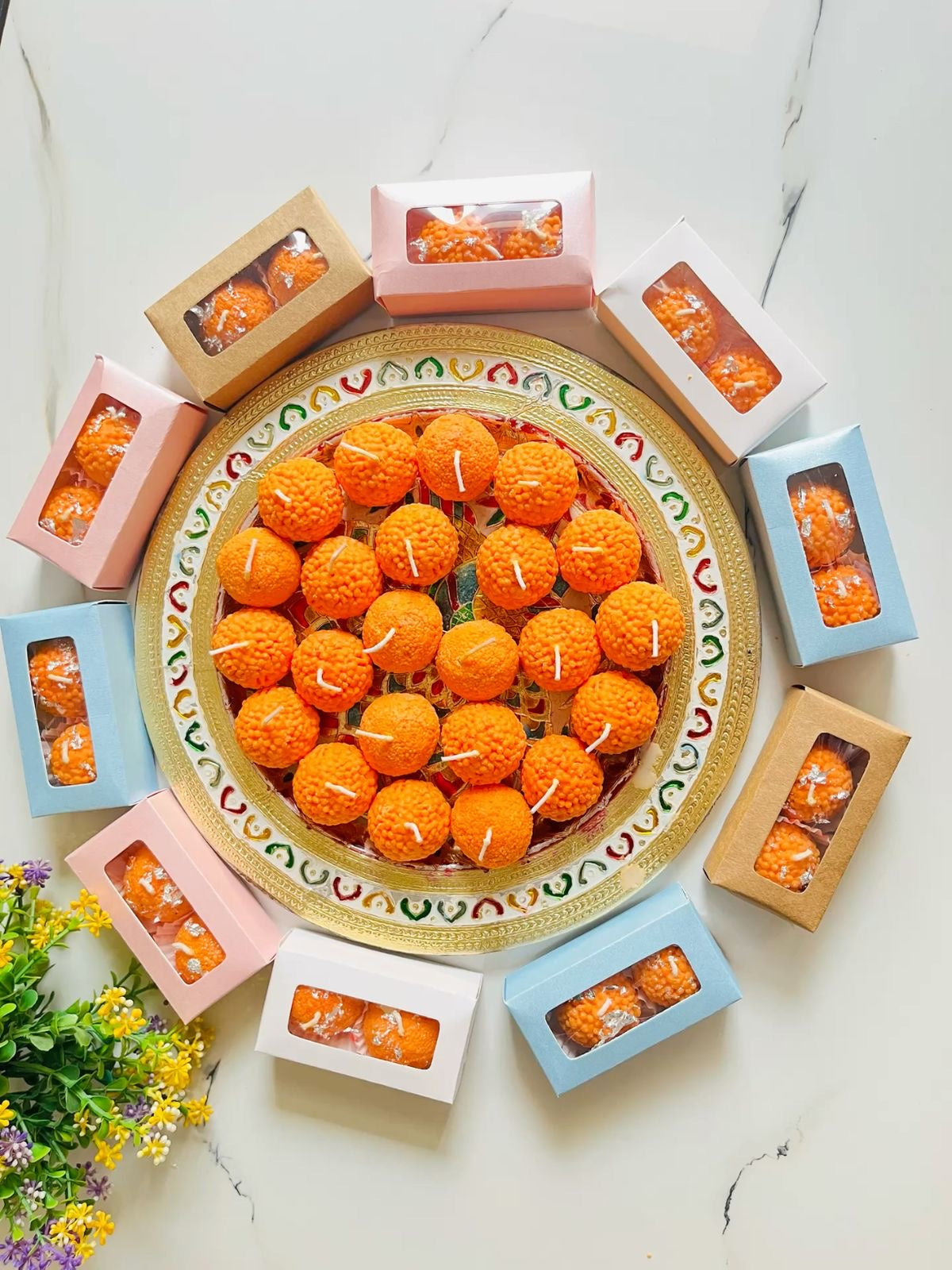 Motichoor Laddu Candle